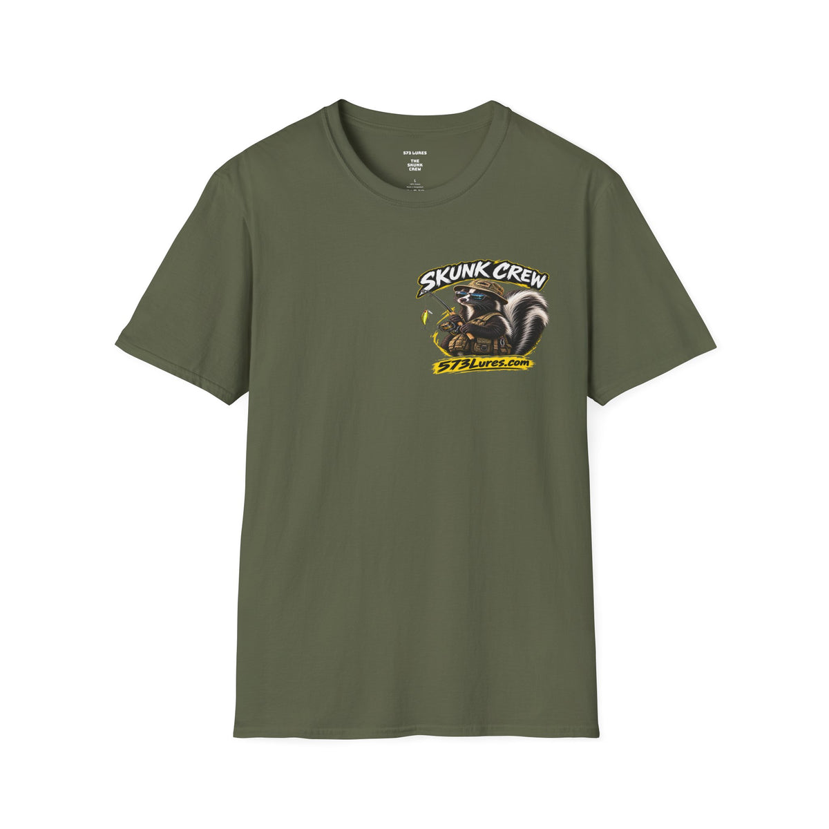 T‑Shirt The Skunk Crew, Never Get Skunked Again Fishing Graphic Tee
