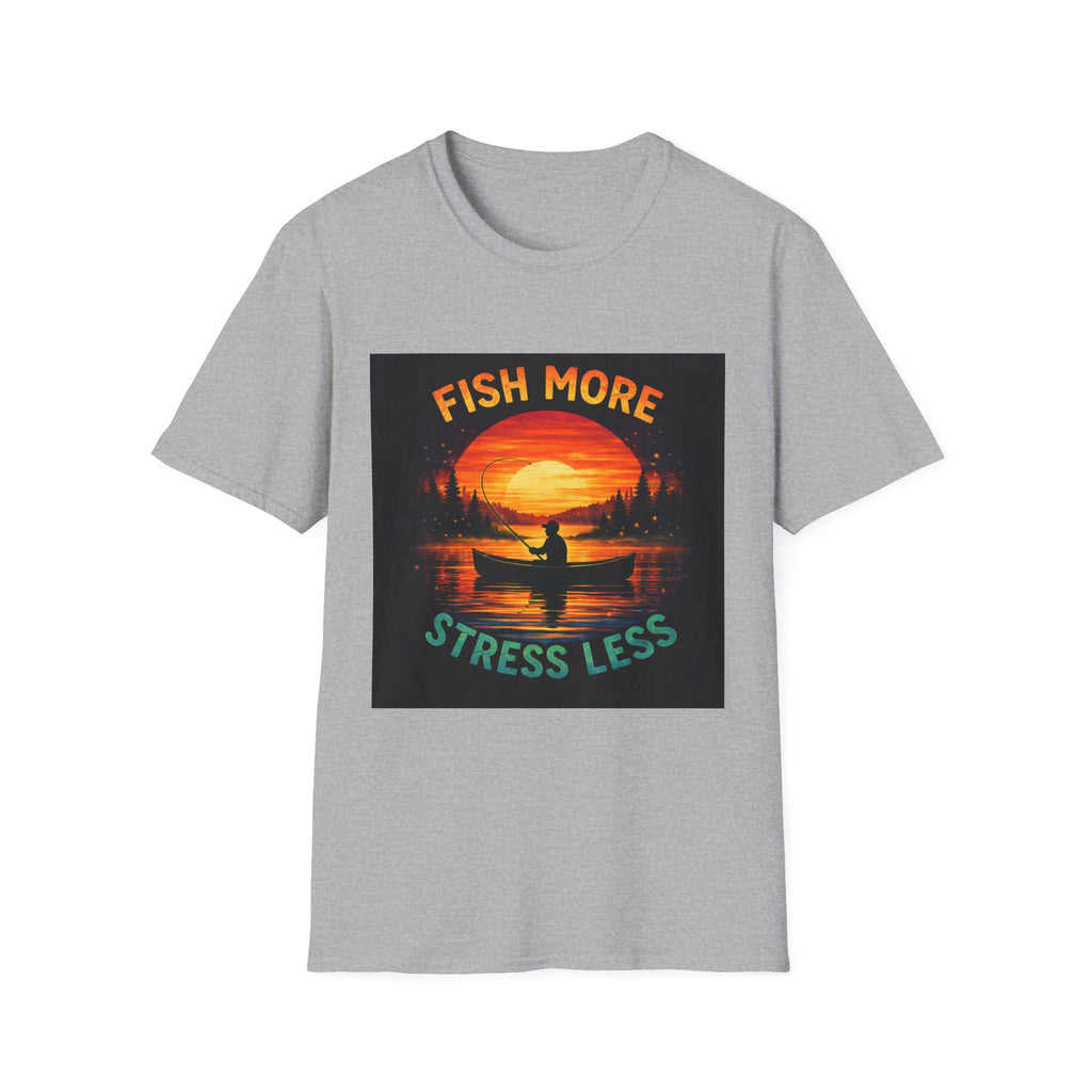 T-Shirt "Fish More Stress Less"