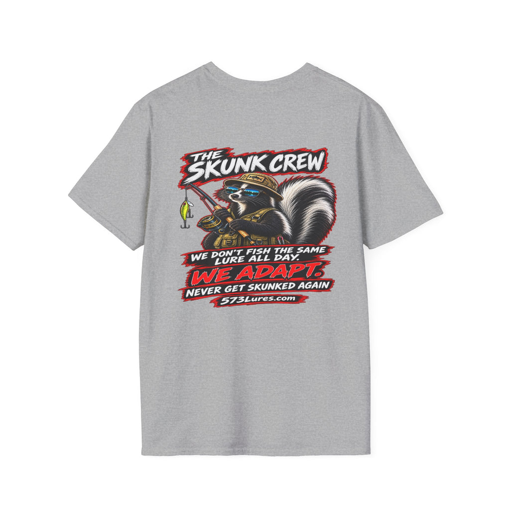 T‑Shirt The Skunk Crew, Never Get Skunked Again Fishing Graphic Tee