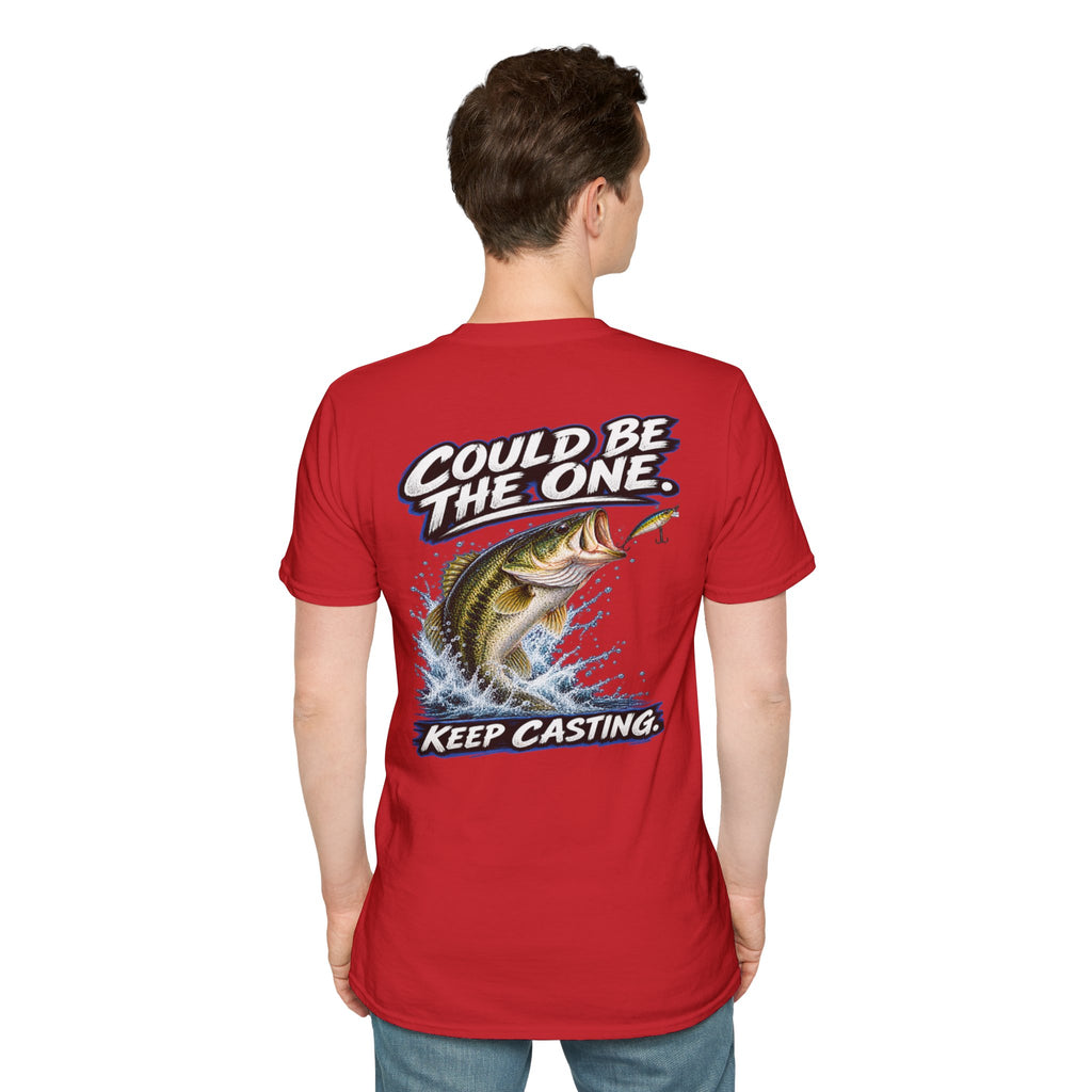 T-Shirt The Next Cast, Could Be The One, Keep Casting Bass Fishing Graphic Tee