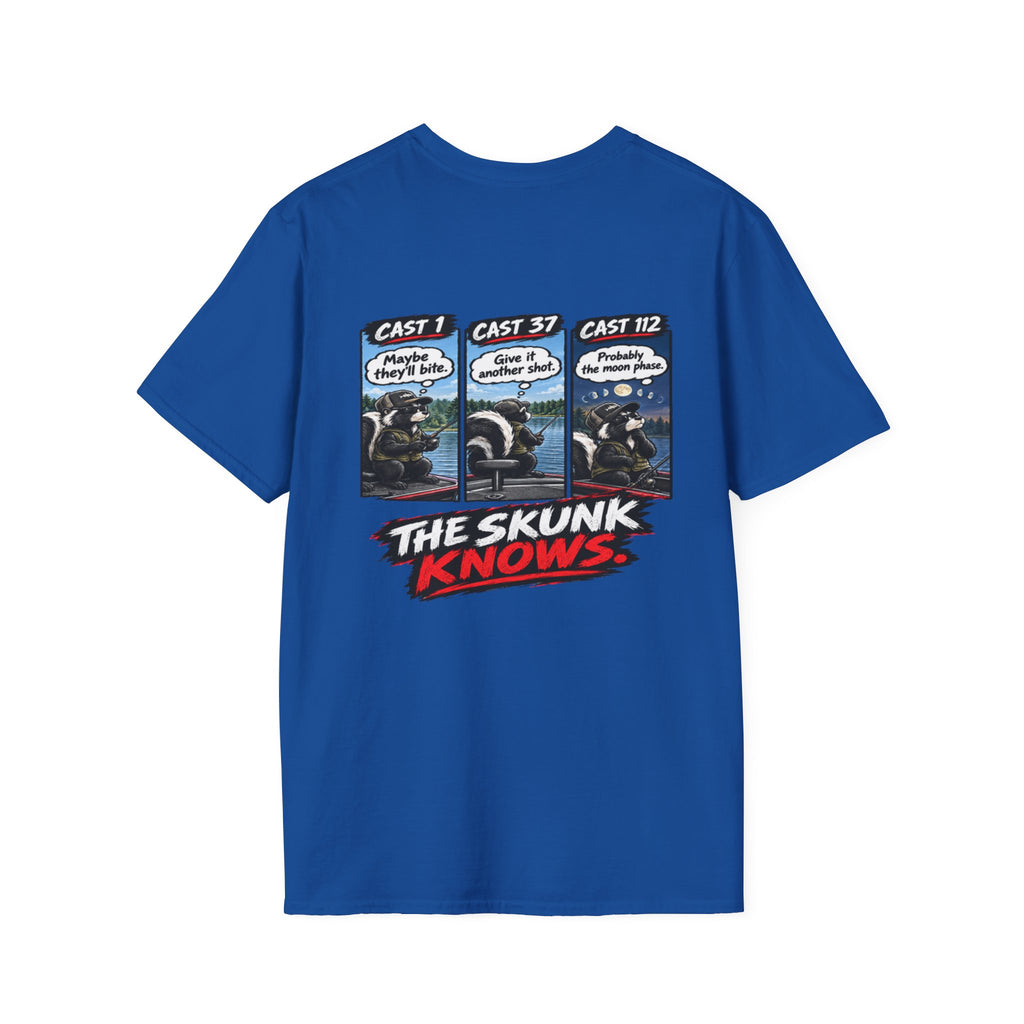 T-Shirt I Should've Changed Lures, The Skunk Knows Fishing Graphic Tee