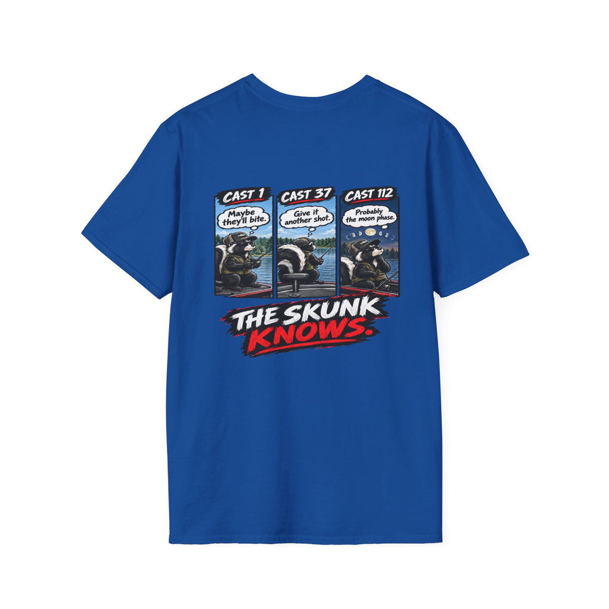 T-Shirt I Should've Changed Lures, The Skunk Knows Fishing Graphic Tee