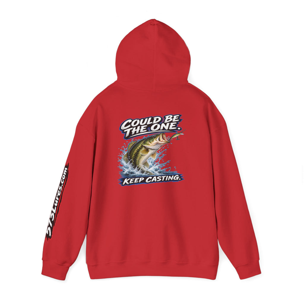 Hoodie The Skunk, Keep Casting Bass Fishing Graphic Sweatshirt