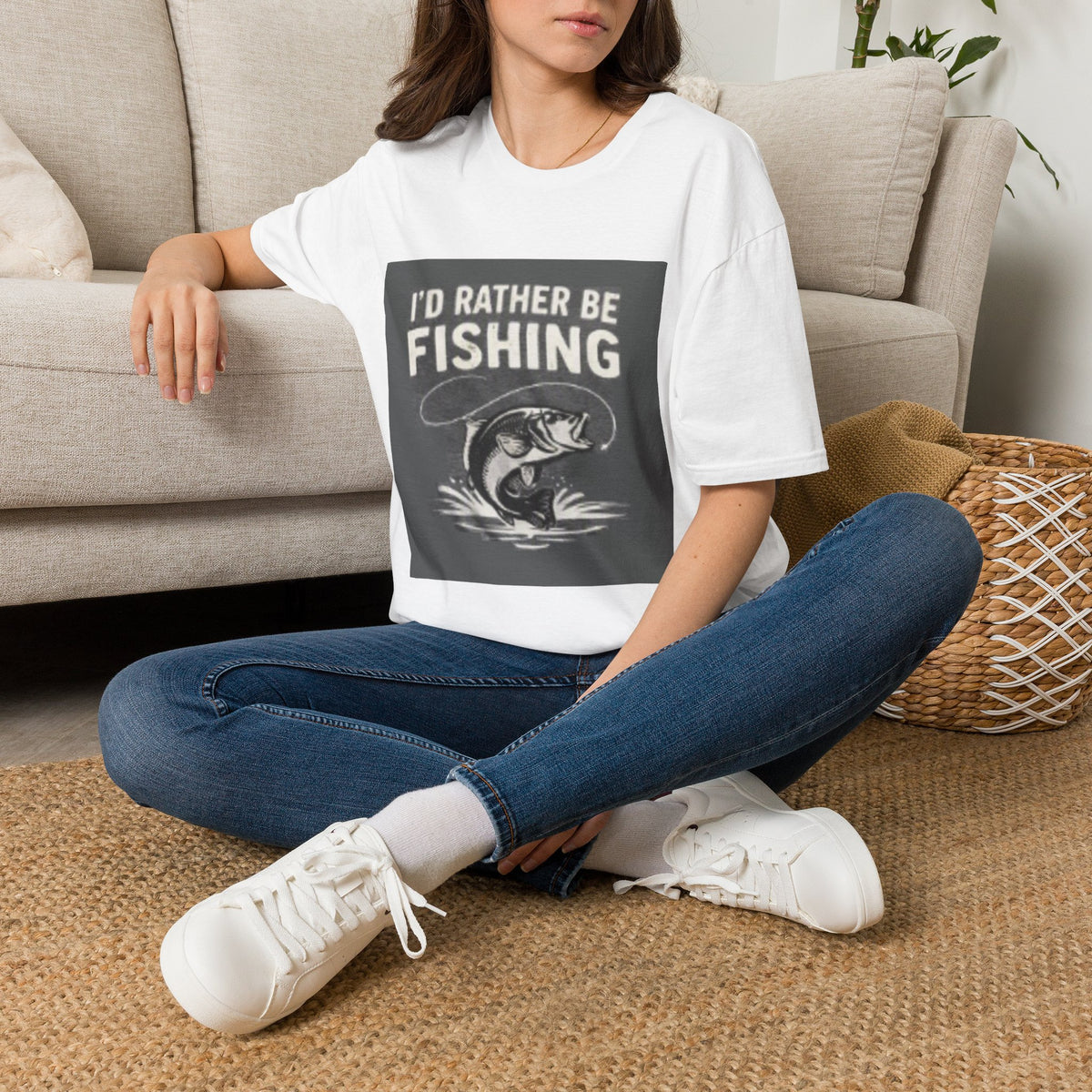 T-Shirt "I'd Rather Be Fishing"