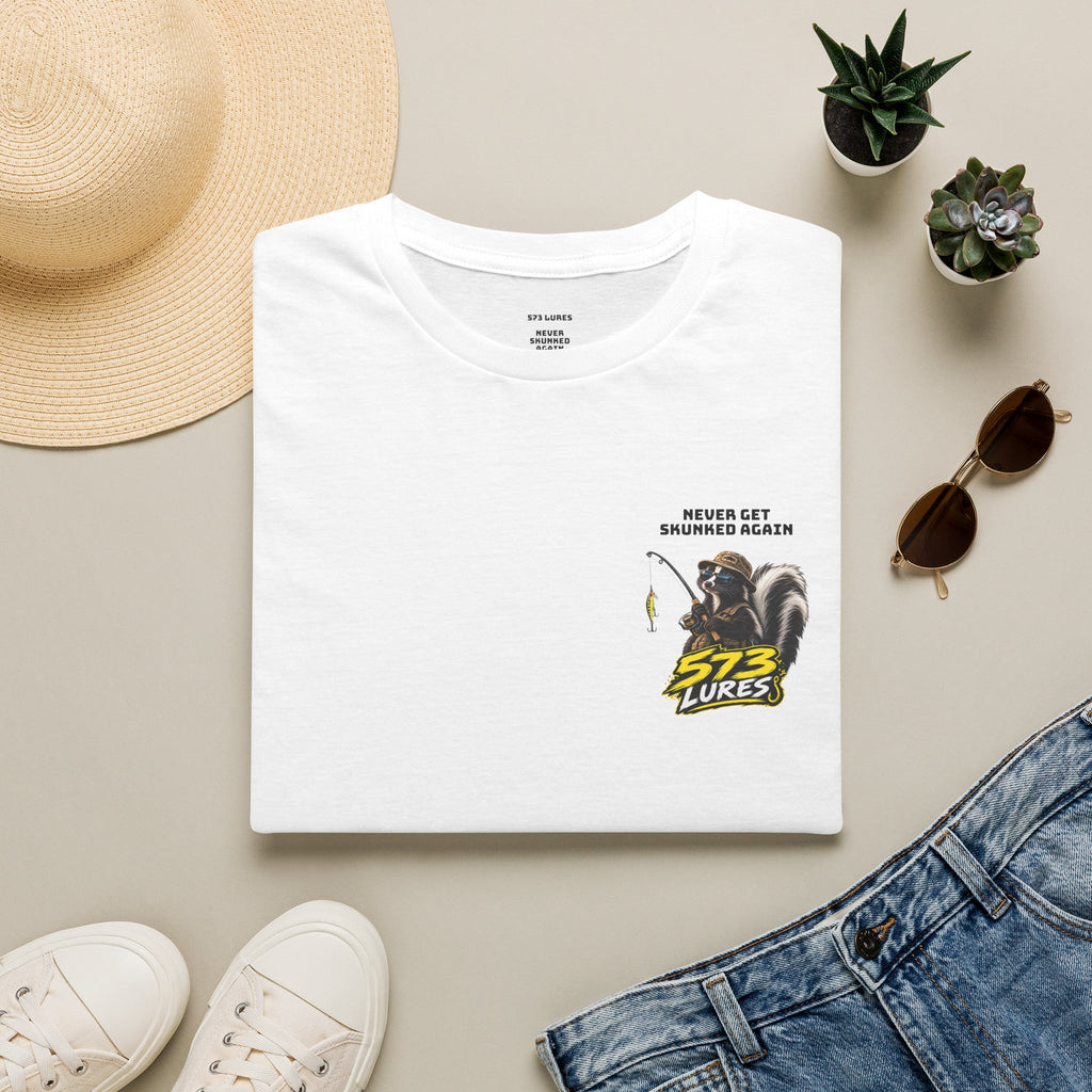 T-Shirt Never Get Skunked Again, Catch More Fish Fishing Graphic Tee