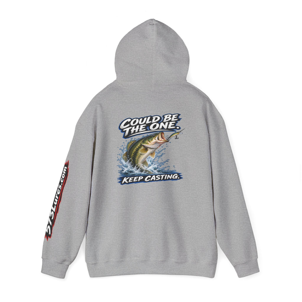 Hoodie The Skunk, Keep Casting Bass Fishing Graphic Sweatshirt