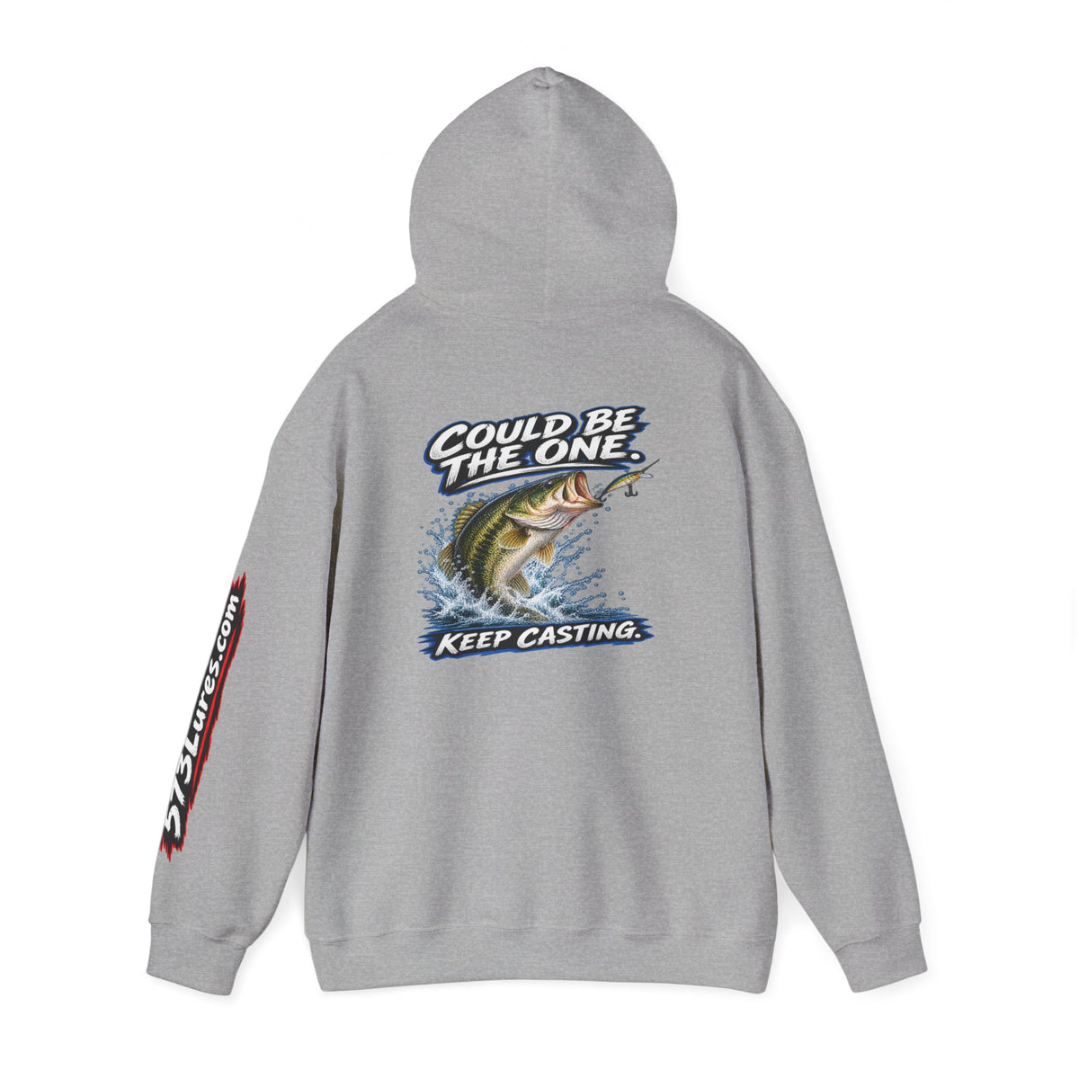 Hoodie The Skunk, Keep Casting Bass Fishing Graphic Sweatshirt