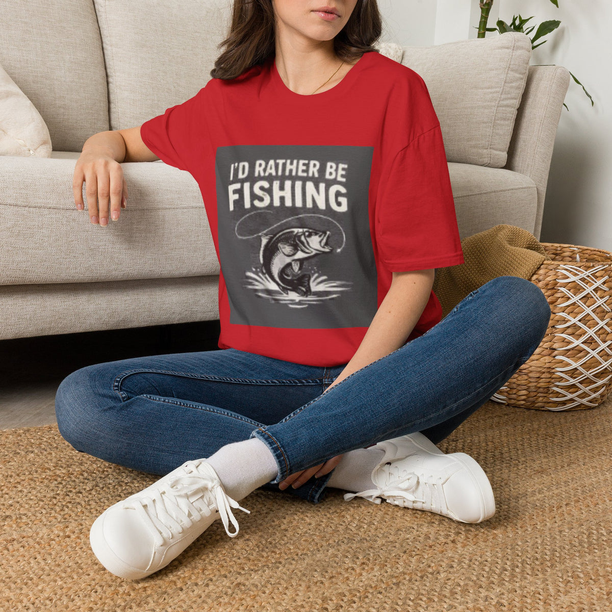 T-Shirt "I'd Rather Be Fishing"