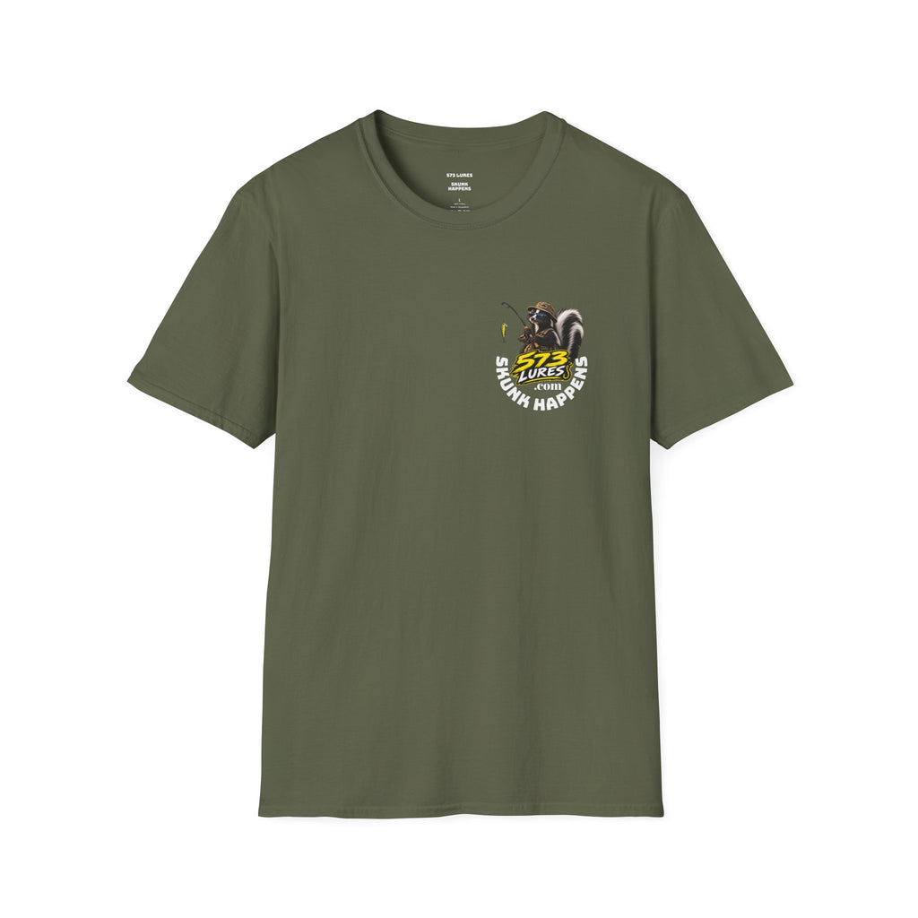 T-Shirt Change Something, Skunk Happens Fishing Graphic Tee