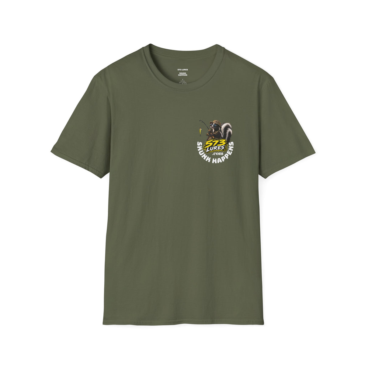 T-Shirt Change Something, Skunk Happens Fishing Graphic Tee