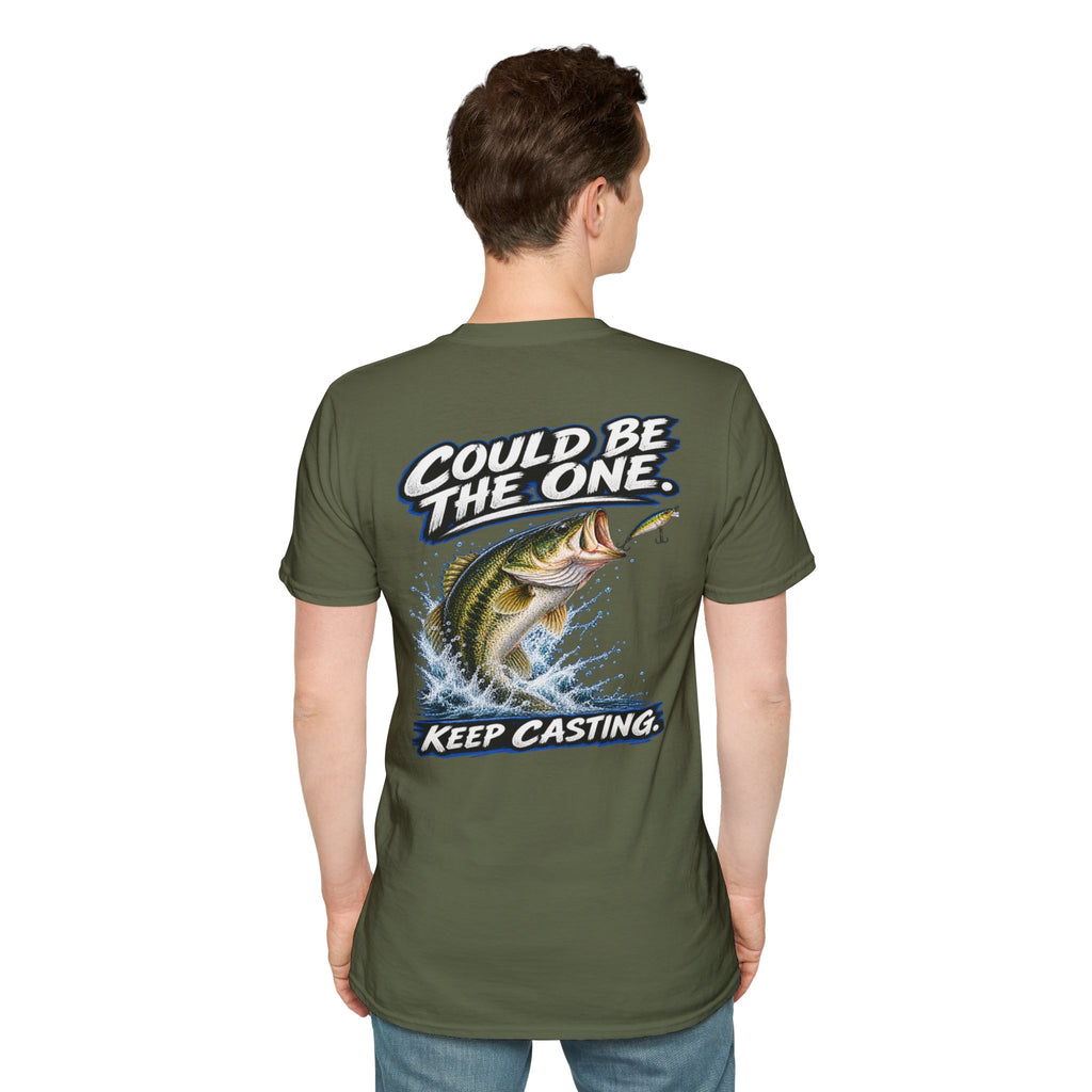 T-Shirt The Next Cast, Could Be The One, Keep Casting Bass Fishing Graphic Tee