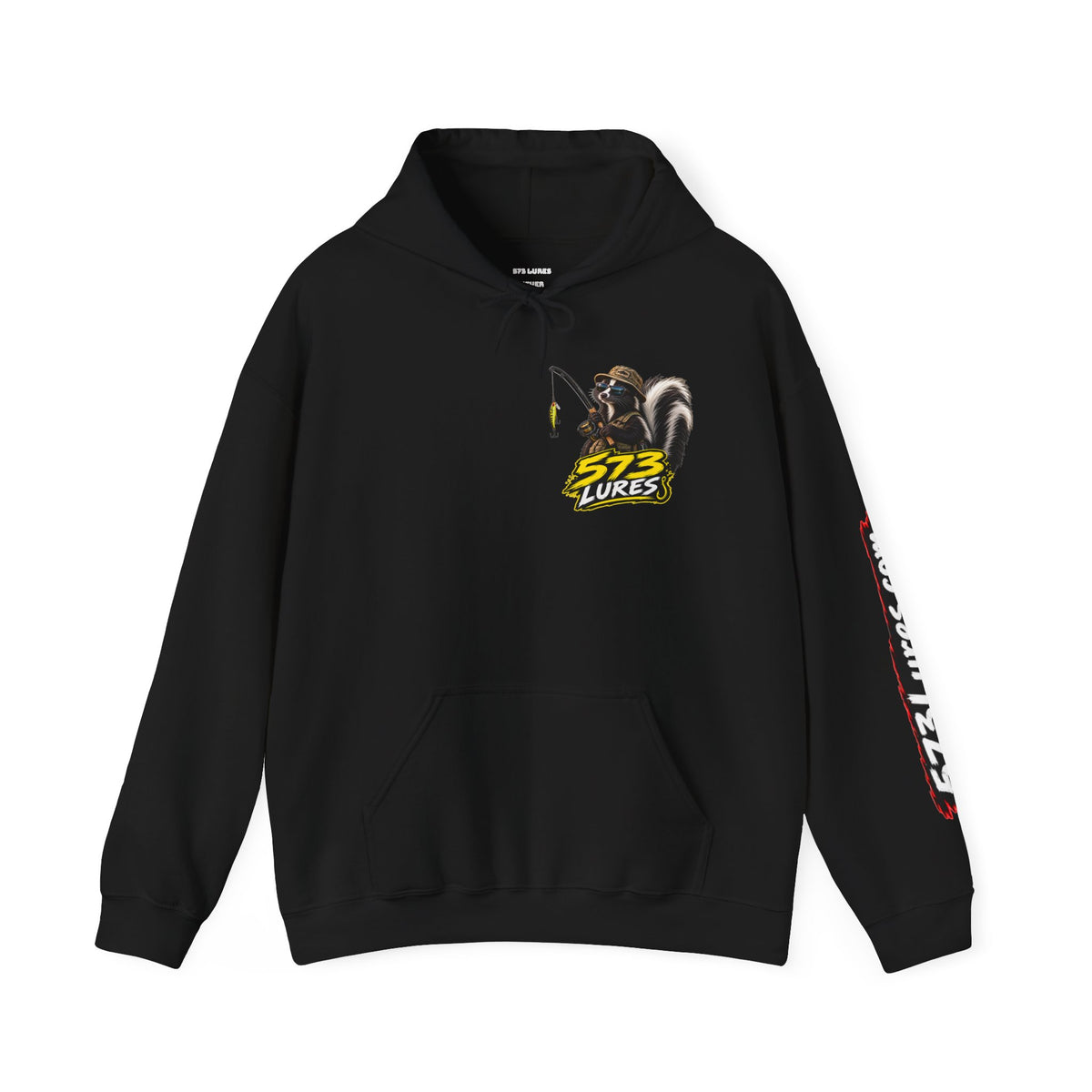 Hoodie Never Skunked Again, Catch More Fish Fishing Graphic Sweatshirt