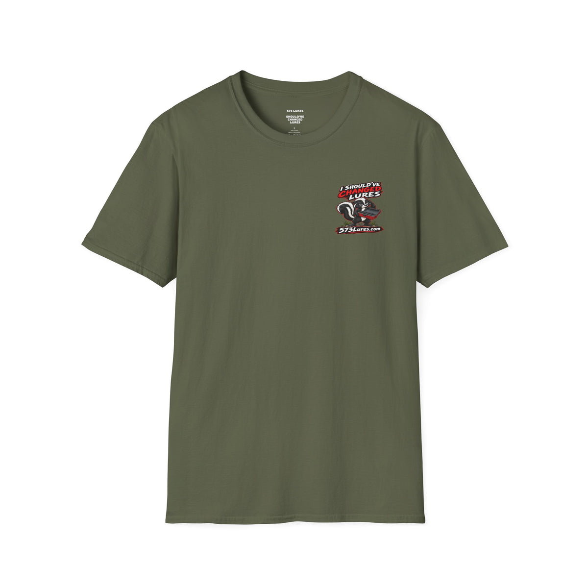 T-Shirt I Should've Changed Lures, The Skunk Knows Fishing Graphic Tee