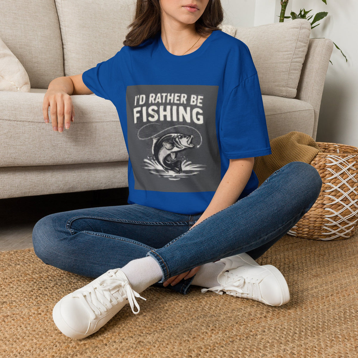 T-Shirt "I'd Rather Be Fishing"