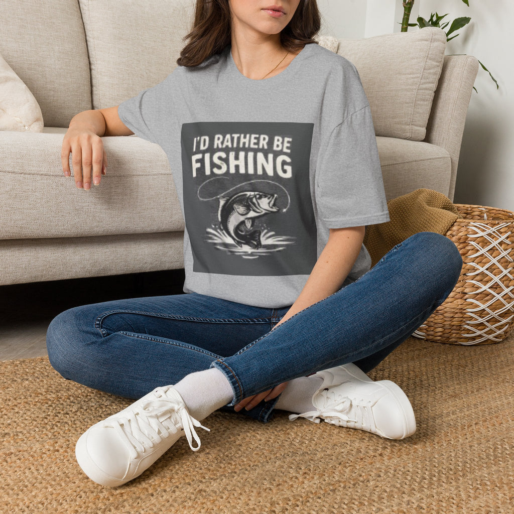 T-Shirt "I'd Rather Be Fishing"