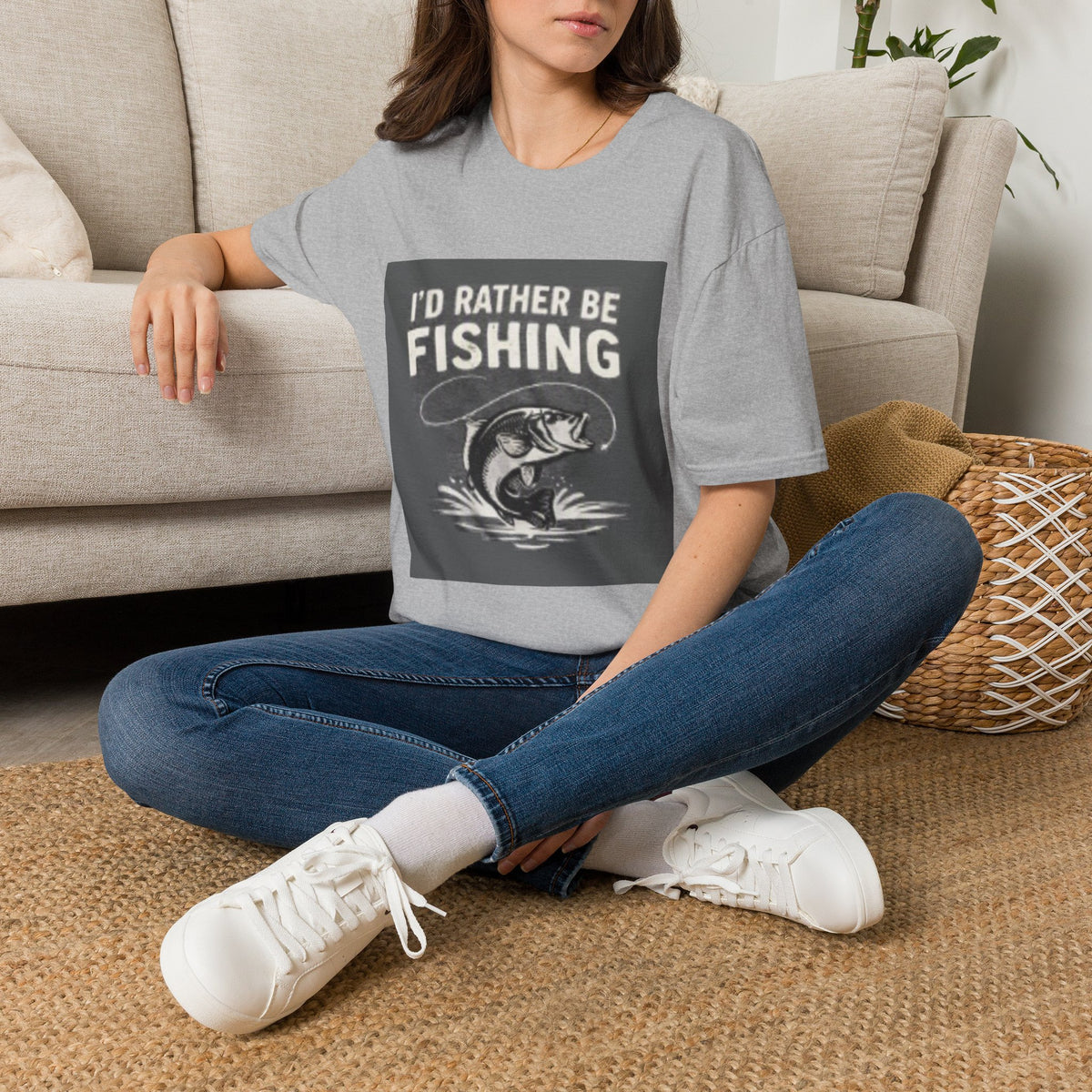 T-Shirt "I'd Rather Be Fishing"
