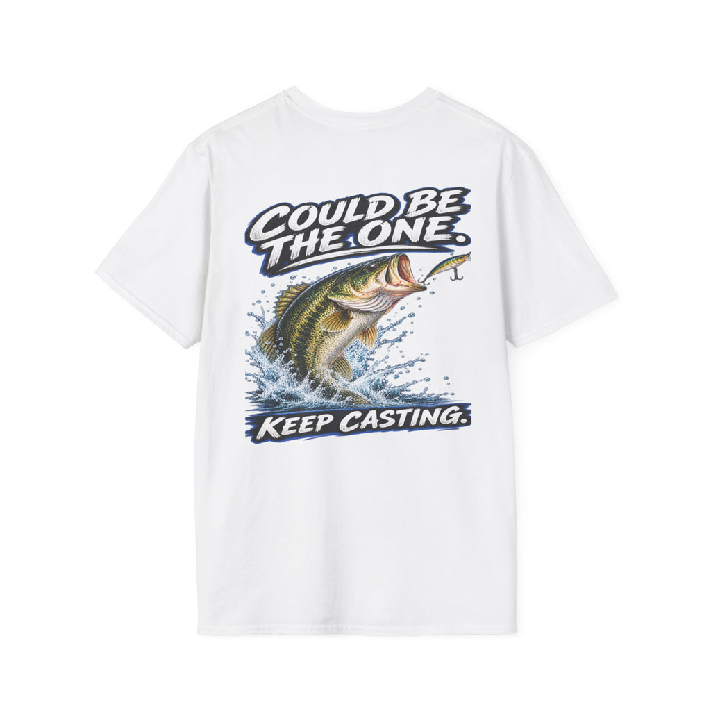 T-Shirt The Next Cast, Could Be The One, Keep Casting Bass Fishing Graphic Tee