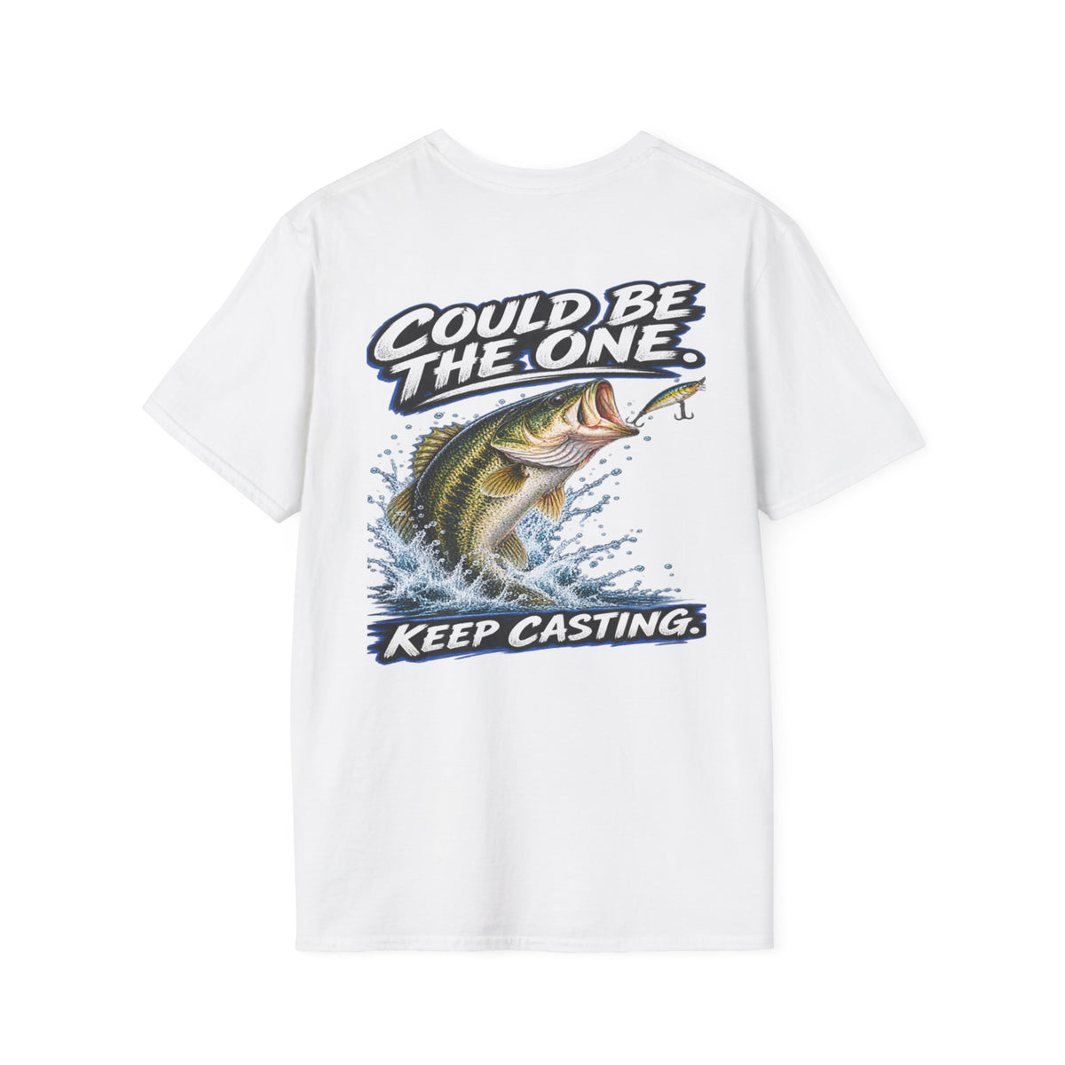 T-Shirt The Next Cast, Could Be The One, Keep Casting Bass Fishing Graphic Tee