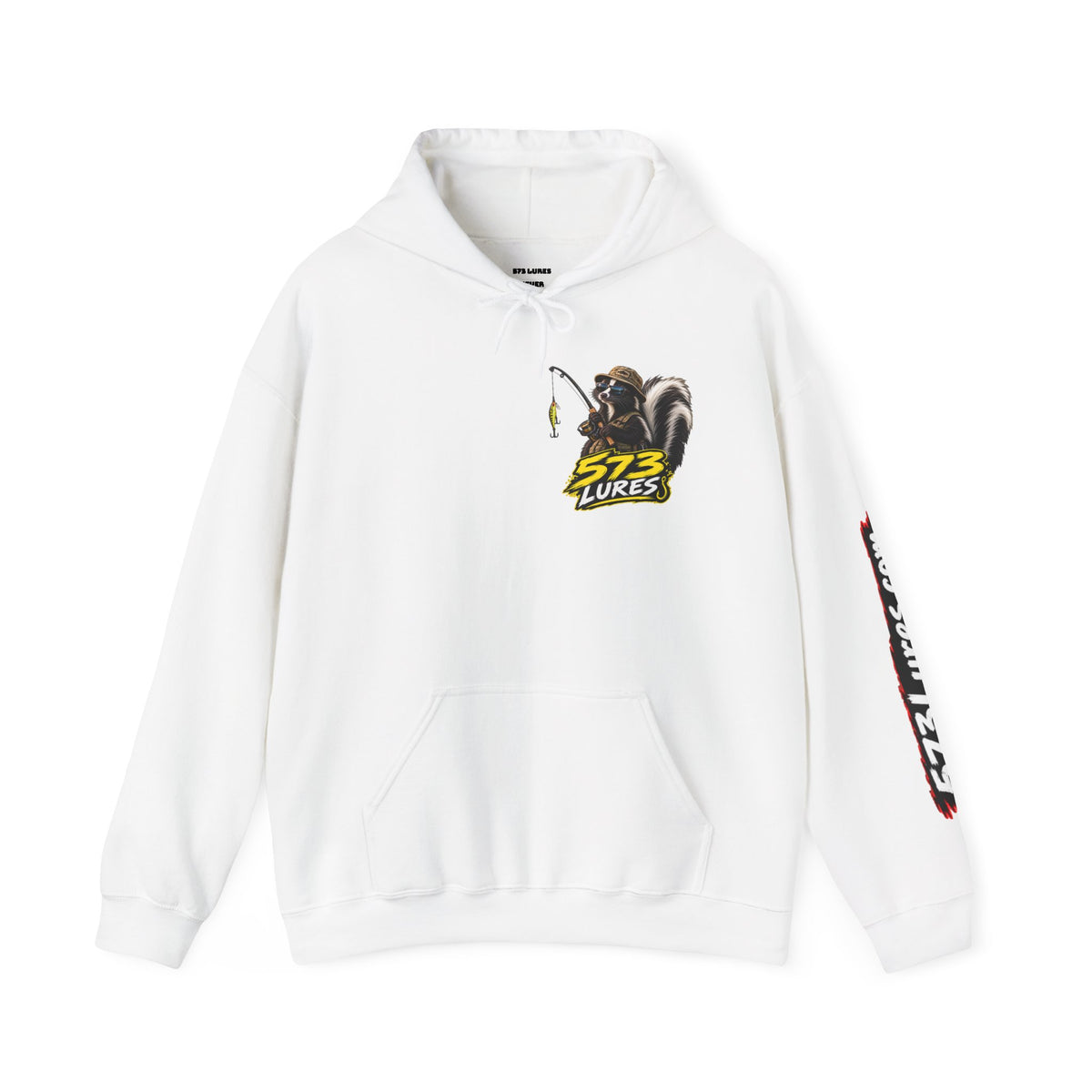 Hoodie Never Skunked Again, Catch More Fish Fishing Graphic Sweatshirt