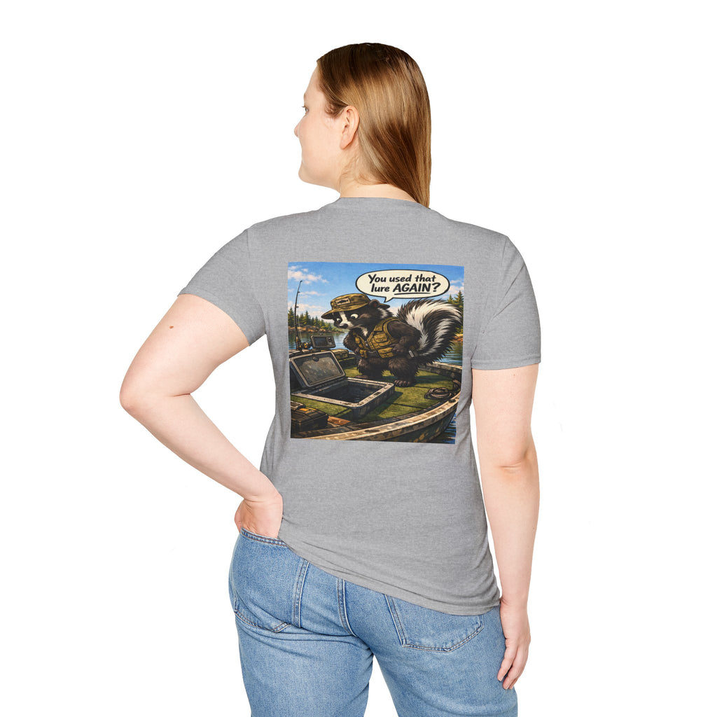 The Skunk Fishing T-Shirt — Retro Fishing Mascot Tee