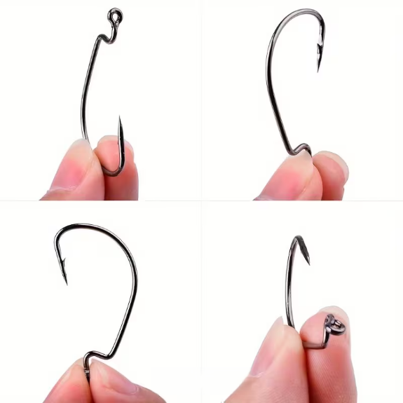 Hooks Boxed Crank with Barb 50PCS/BOX